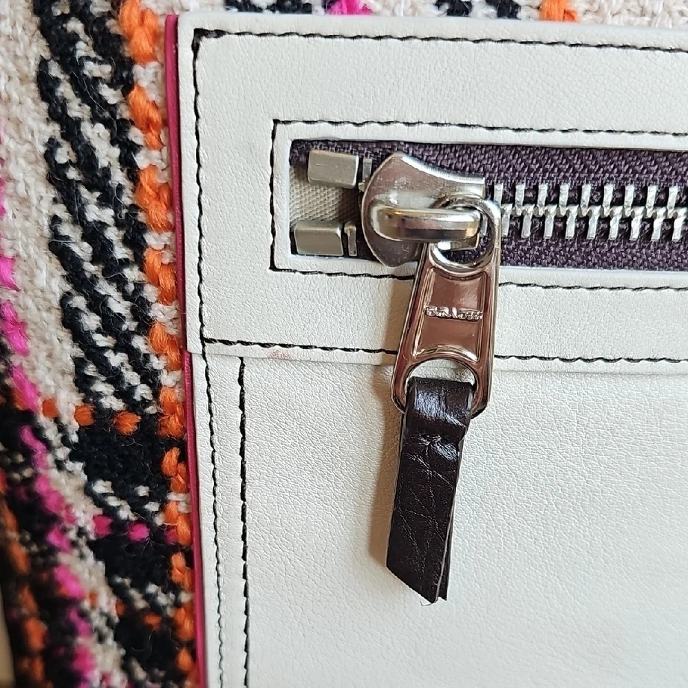 Coach 2012 NWT Tattersall Wool Leather Shoulder Bag